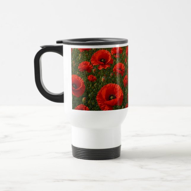 Caneca Térmica Campo de Papoulas  (Esquerda)