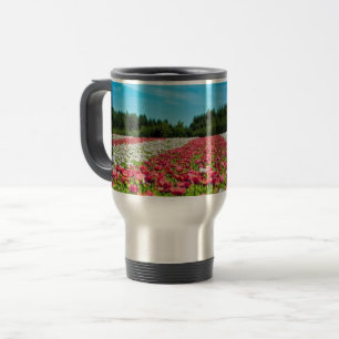 Caneca Térmica Campo de preenchimento branco e vermelho