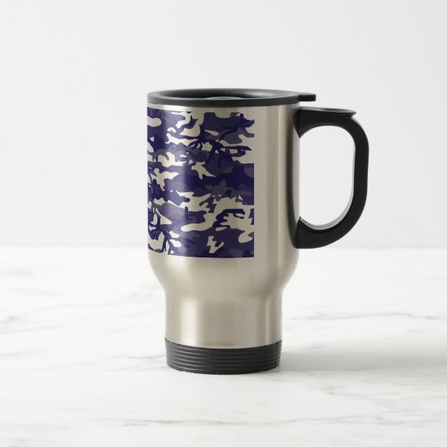 Caneca Térmica Camuflagem Azul (Direita)