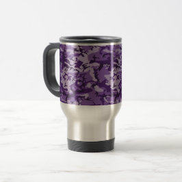 Caneca Térmica Camuflagem Roxa, Militar, Exército