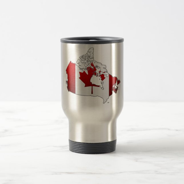 Caneca Térmica Canadá: Mapa (Centro)
