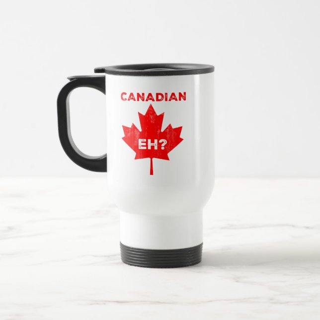 Caneca Térmica Canadiano Eh? Folha de Maple (Esquerda)