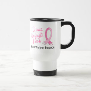 Caneca Térmica Cancro da mama do sobrevivente 11