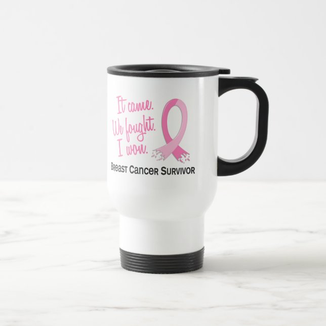 Caneca Térmica Cancro da mama do sobrevivente 11 (Direita)