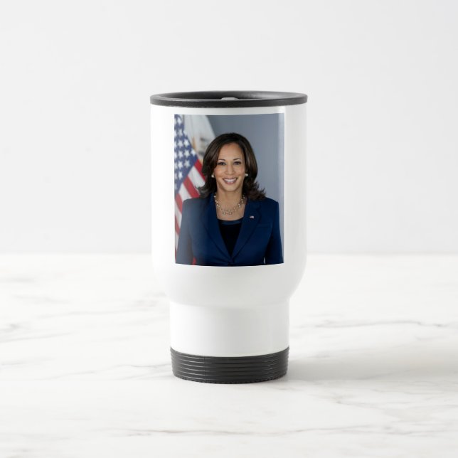 Caneca Térmica Candidato Kamala Harris EUA 2024 (Centro)