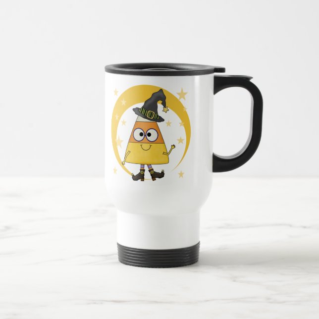 Caneca Térmica Candy Corn Witch Halloween (Direita)
