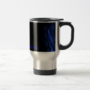 Caneca Térmica caneca, Qualquer coisa... com fogo azul...