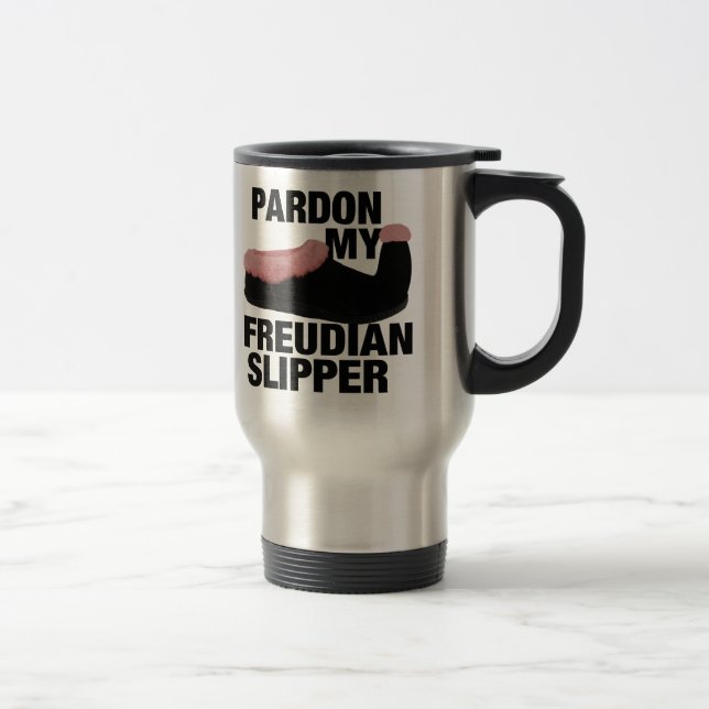 Caneca Térmica Caneta de Slipper Freudiana - escolha estilo e cor (Direita)