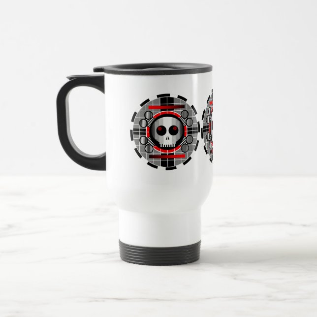 Caneca Térmica Caneta de viagem ao trabalho redonda para TV em cr (Esquerda)