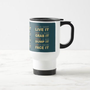 Caneca Térmica Canetas de conselho de vida motivacionais