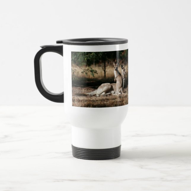 Caneca Térmica Canguru e Joey da mãe que relaxam (Esquerda)