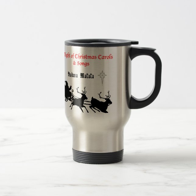 Caneca Térmica Cantando ao longo do Natal - Caróis e Alegria Fest (Direita)