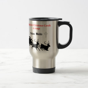 Caneca Térmica Cante ao Longo do Natal – Canções & Alegria Festiv