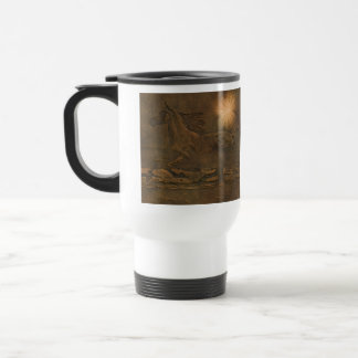 Caneca Térmica Canterna Selvagem Cavalo Espiritado Faux Efeito Co