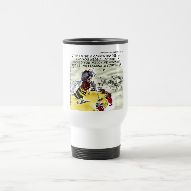 Caneca Térmica Cantores de Boate Noturna de Insetos Engraçados (Centro)
