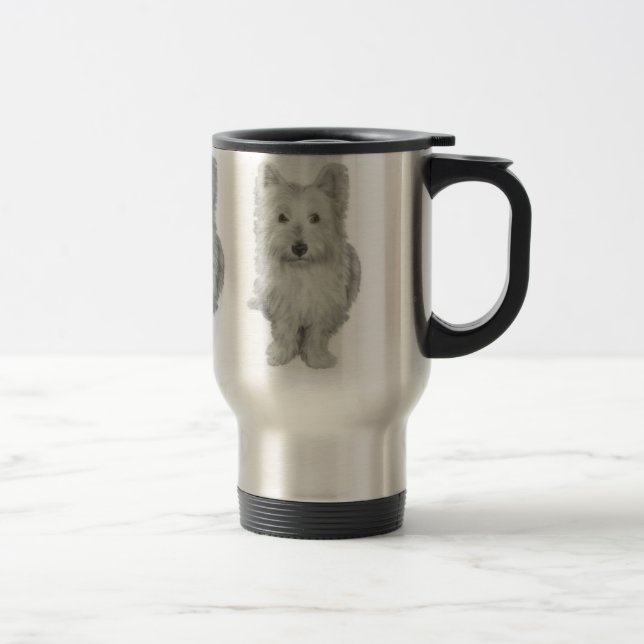Caneca Térmica Cão bonito de Westie (Direita)