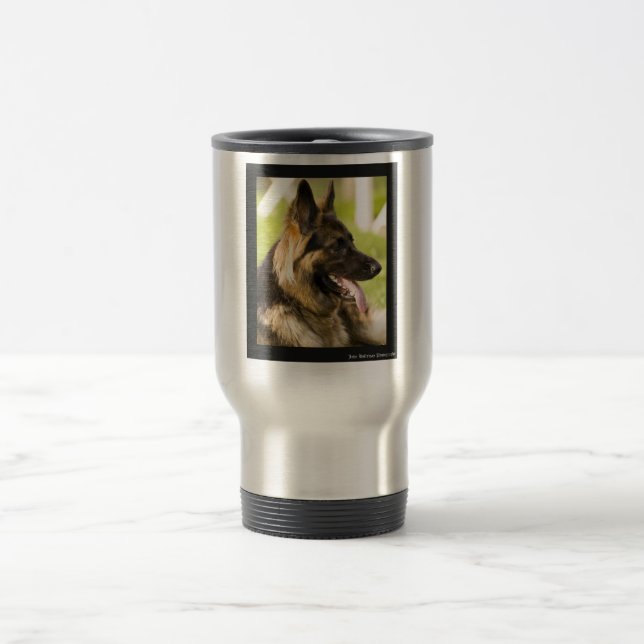 Caneca Térmica Cão de german shepherd (Centro)