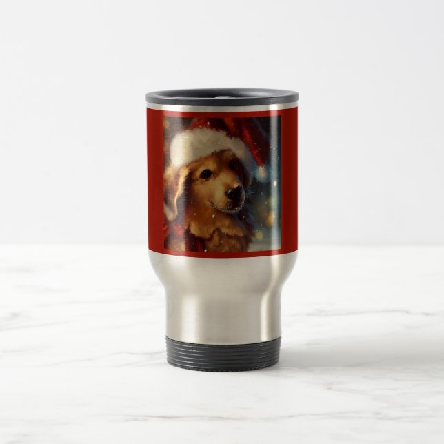 Caneca Térmica Cão de Natal 4 (Centro)