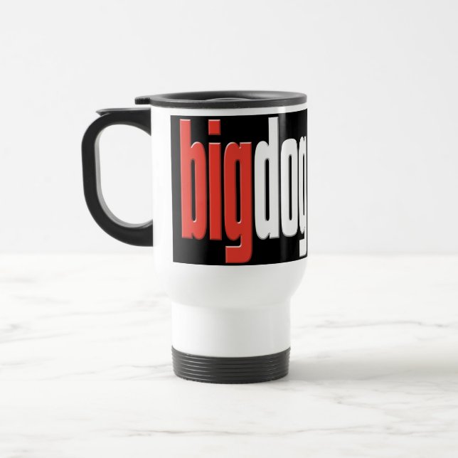 Caneca Térmica Cão grande. Cão superior. Queijo grande. Chefe. (Esquerda)