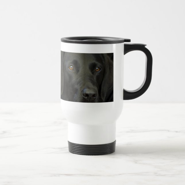 Caneca Térmica Cão preto de Labrador (Direita)