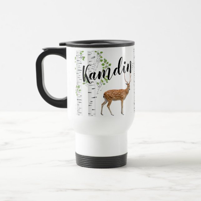 Caneca Térmica Cãozinho de Cãozinho de 15 onças personalizado (Esquerda)