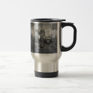 Caneca Térmica Capricórnio Zodiac Símbolo Industrial Estilo