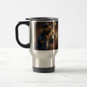 Caneca Térmica "Capybara Cowboy: Serenading the Wild West"