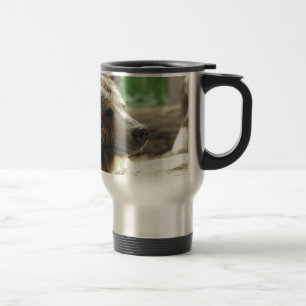 Caneca Térmica Cara Adorável Urso Natureza Rosto Olhos