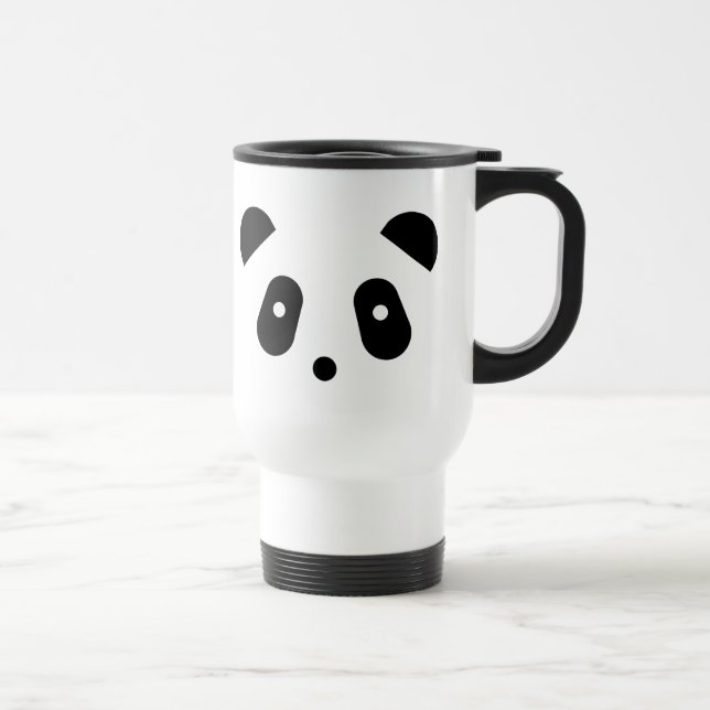 Caneca Térmica Cara bonito da panda do ~ de Kawaii (Direita)