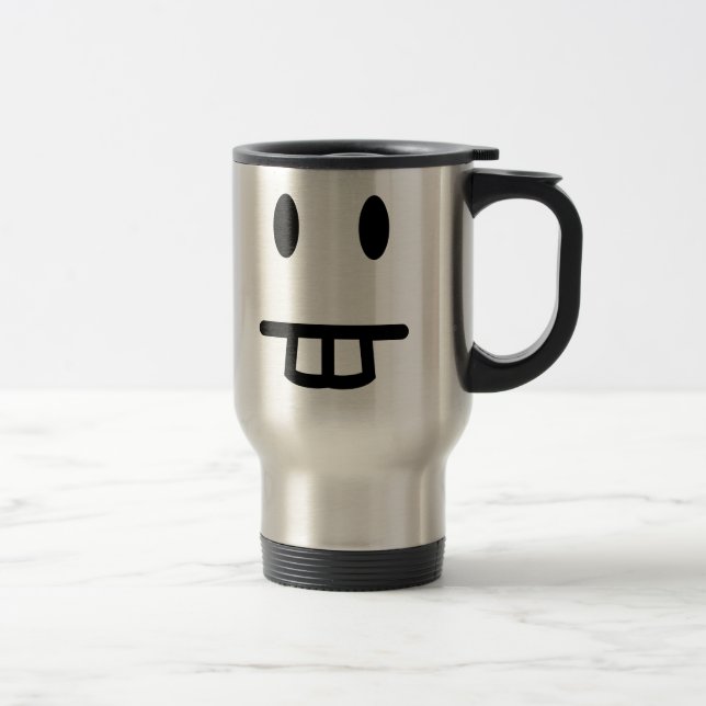Caneca Térmica Cara do dente de coelho (Direita)