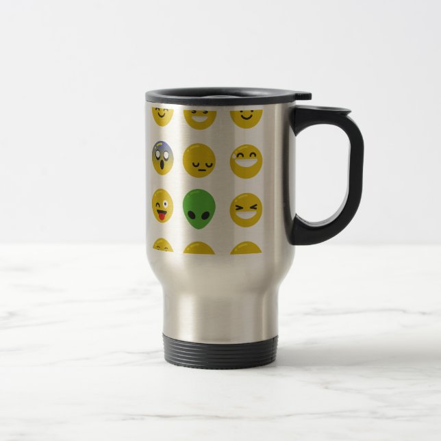Caneca Térmica Cara feliz Emoji (Direita)