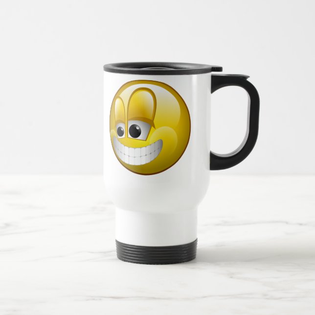 CANECA TÉRMICA CARA GRANDE SORRIR FORÇADAMENTE (Direita)