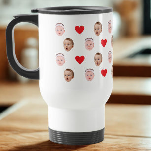 Caneca Térmica Cara Mug, Foto Personalizada, Presente De Bebê