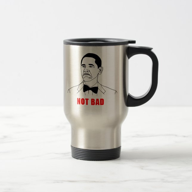 Caneca Térmica Cara nao má da raiva do meme de Obama cómica (Direita)