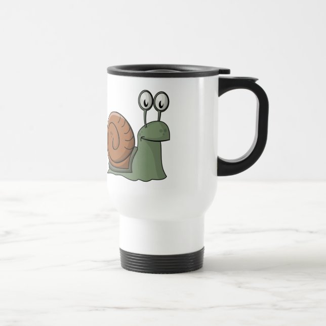 Caneca Térmica Caracol animado bonito (Direita)