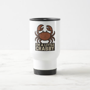 Caneca Térmica Caranguejo Angustiado – Vintage “Estou um Pouco Ir