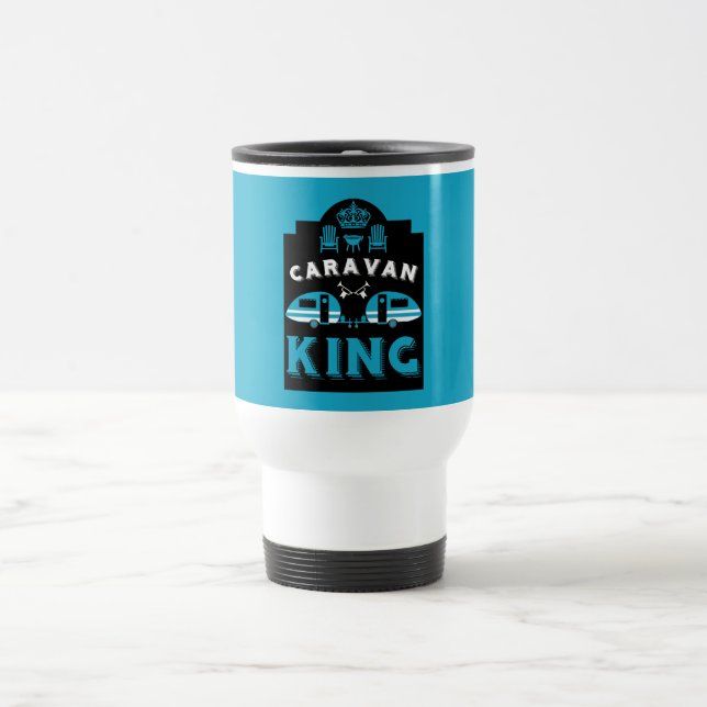 Caneca Térmica Caravan King Presente Para Campers (Centro)