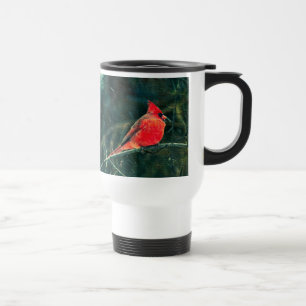 Caneca Térmica Cardeal de inverno em nevasca - Avançado