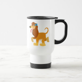 Caneca Térmica Caricatura em branco, Viagem ao trabalho afegã de