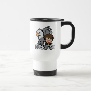 Caneca Térmica Caricatura Harry Potter e Buckbeak
