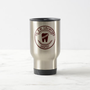 Caneca Térmica Carimbo de borracha do dentista com dente e seu