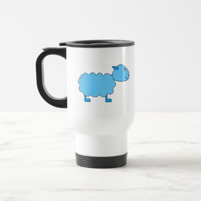 Caneca Térmica Carneiros azuis (Esquerda)