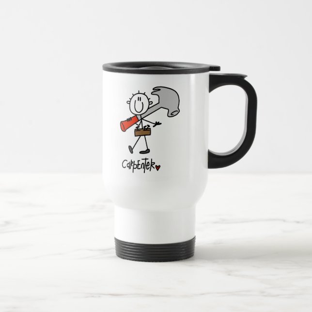 Caneca Térmica Carpinteiro Com Martelo (Direita)