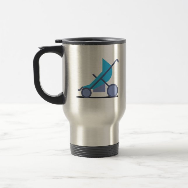 Caneca Térmica carrinho azul (Esquerda)