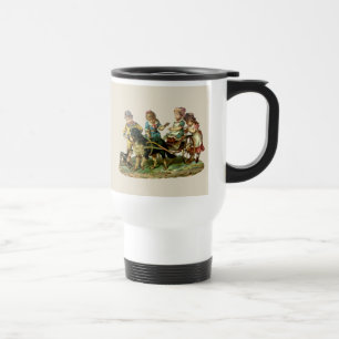 Caneca Térmica Carrinho de Criança e Cachorro Antigo