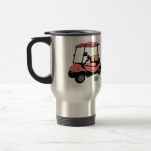 Caneca Térmica Carrinho de golfe / desenho animado de buggy de go
