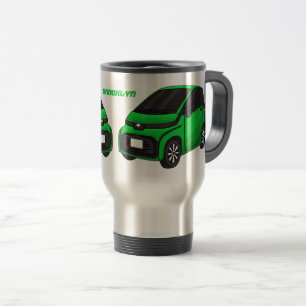 Caneca Térmica Carro pequeno verde fofo