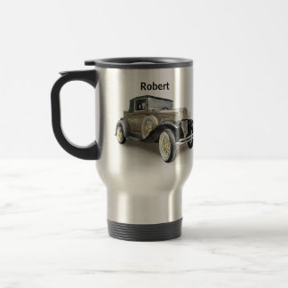 Caneca Térmica carro vintage - Adicionar Nome - Café