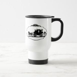 Caneca Térmica Carruagem com Roupa e presentes Cupid