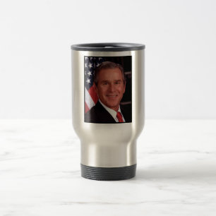 Caneca Térmica Cartão de Natal do Presidente Americano George Bus